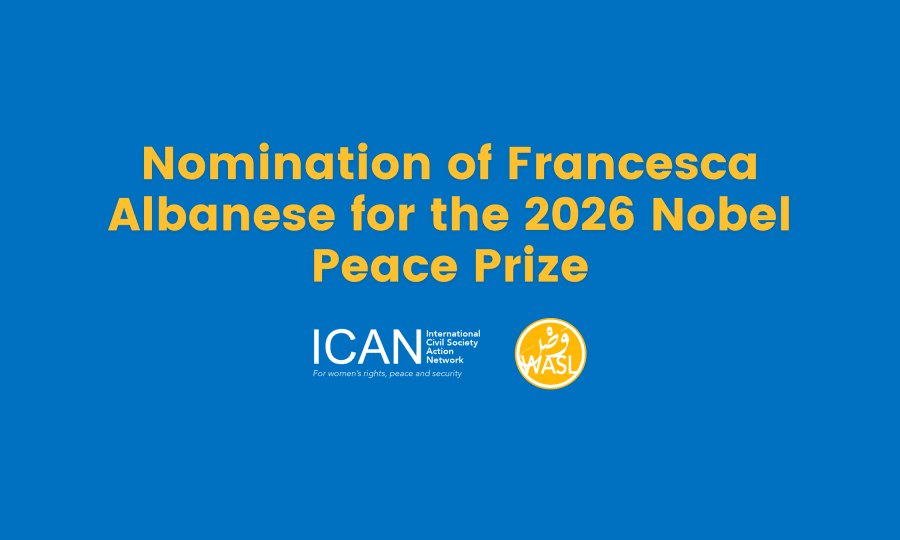 Nomination of Francesca Albanese for the 2026 Nobel Peace Prize